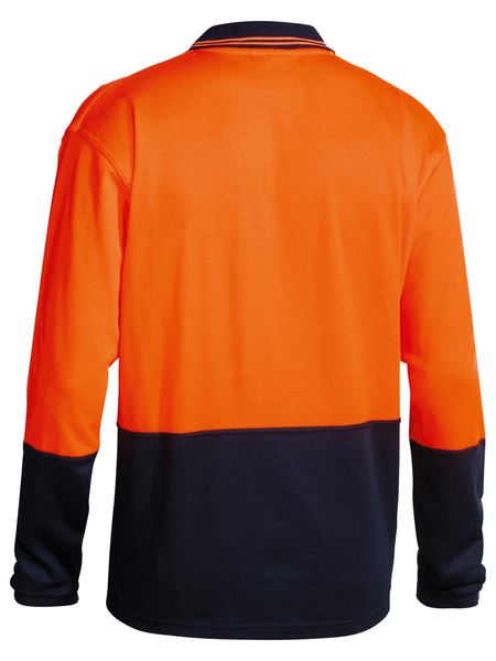 Two tone Hi Vis Polo Shirt Long Sleeve - BK6234