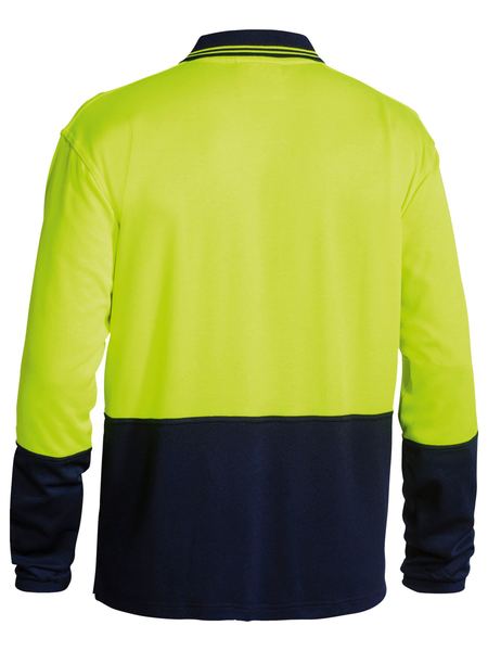 Two tone Hi Vis Polo Shirt Long Sleeve - BK6234
