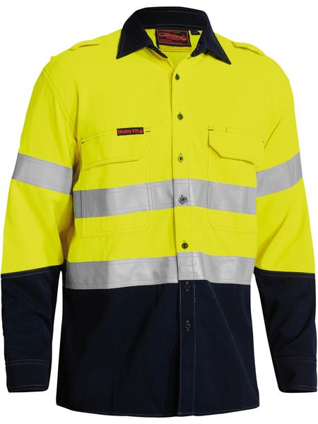 Tencate Tecasafe Plus Taped Hi Vis Two Tone Long Sleeve - BS8082T