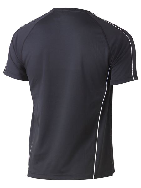 Cool Mesh Tee With Reflective Piping - BK1426