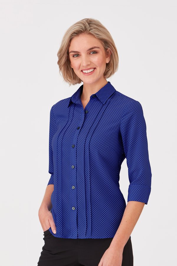 City Stretch Spot 3/4 Sleeve Shirt - 2172 (5 Colours)