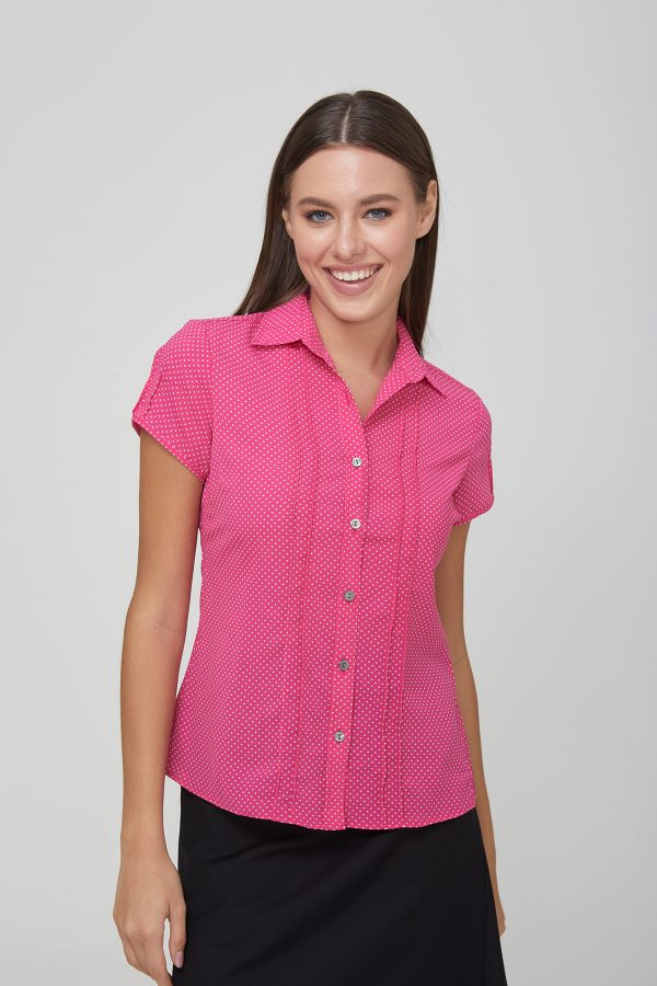 City Stretch Spot Short Sleeve Shirt - 2173 (5 Colours)