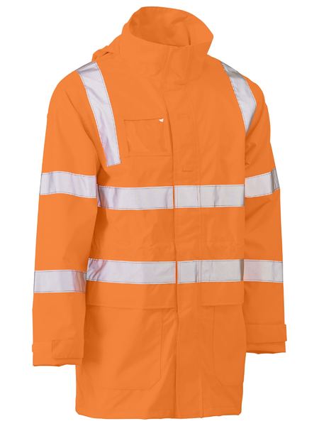 Taped Hi Vis Vic Rail Wet Weather Jacket - BJ6964T