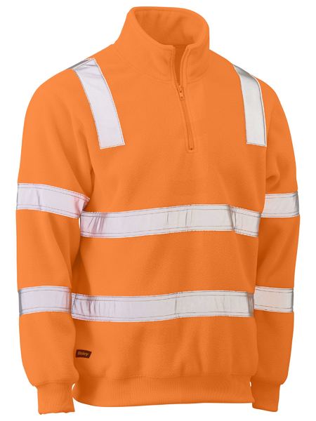 Taped Hi Vis Rail Polar Fleece Jumper - BK6816T