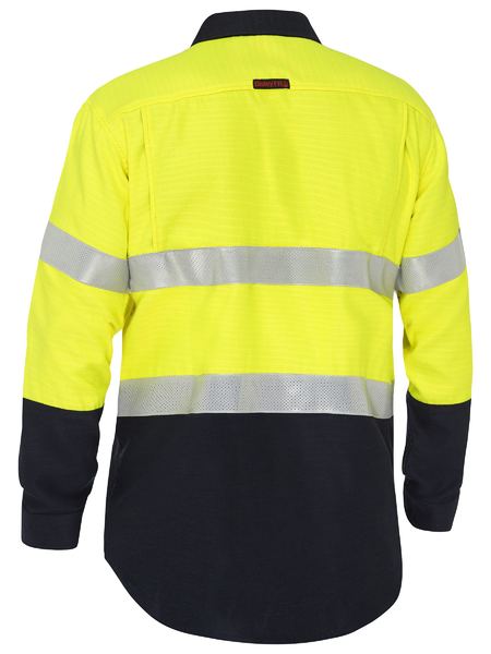 Apex 185 Taped Hi Vis FR Ripstop Vented Shirt- BS8438T