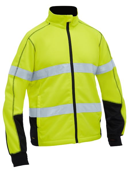 Men's Taped Hi Vis Zip Front Fleece - BK6611T