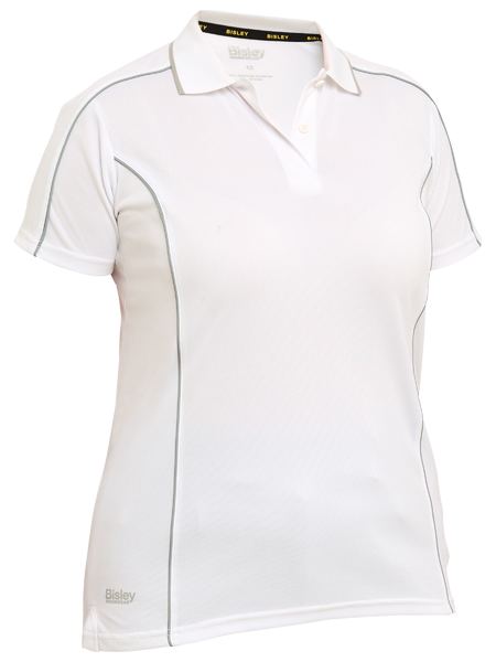Women's Cool Mesh Polo with Reflective Piping - BKL1425