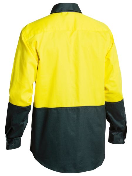 Two Tone Hi Vis Drill Shirt Long Sleeve - BS6267