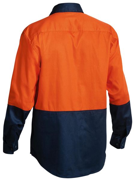 Two Tone Hi Vis Drill Shirt Long Sleeve - BS6267