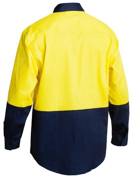 Two Tone Hi Vis Drill Shirt Long Sleeve - BS6267