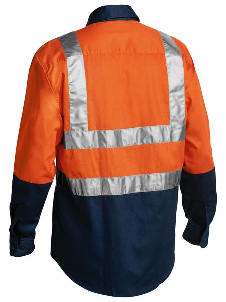 3M Taped Two Tone Hi Vis Drill Shirt Long Sleeve - BS6267T