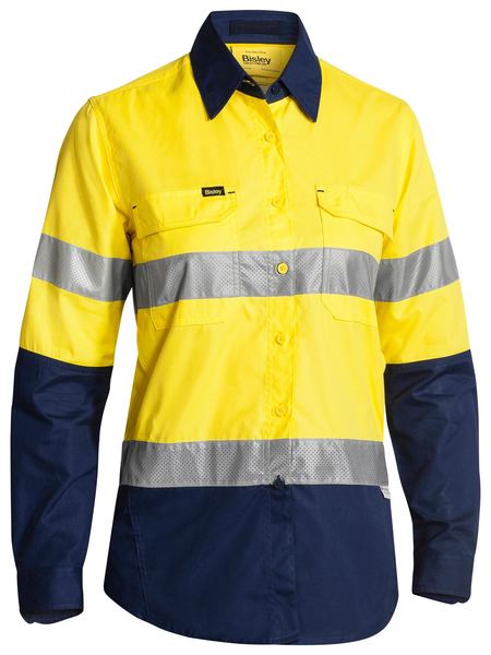 Women's Taped Two Tone Hi Vis X Airflow Long Sleeve - BL6415T