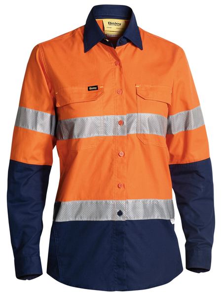 Women's Taped Two Tone Hi Vis X Airflow Long Sleeve - BL6415T