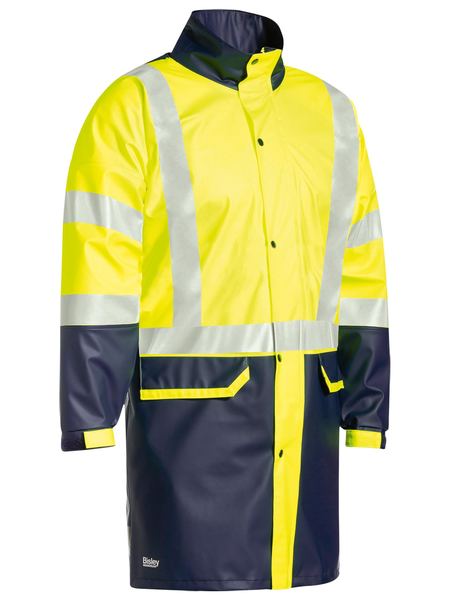 Taped Hi Vis Stretch PU Rain Coat - BJ6935HT