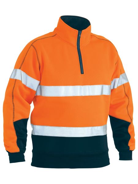 Taped Hi Vis 1/4 Zip Fleece Pullover - BK6989T
