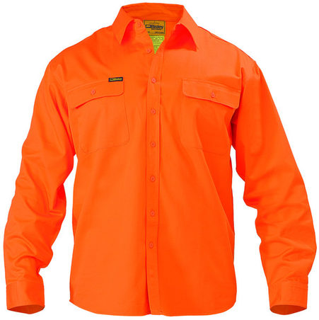Hi Vis Drill Shirt Long Sleeve - BS6339