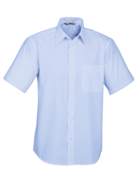Base Mens Short Sleeve Poplin Shirt - S10512