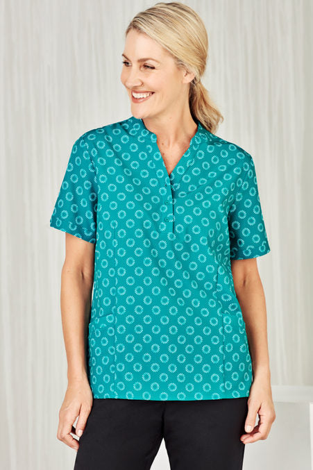 Womens Easy Stretch Daisy Print Tunic CS950LS