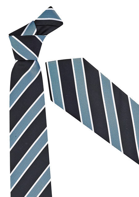 Mens Wide Contrast Stripe Tie - 99103
