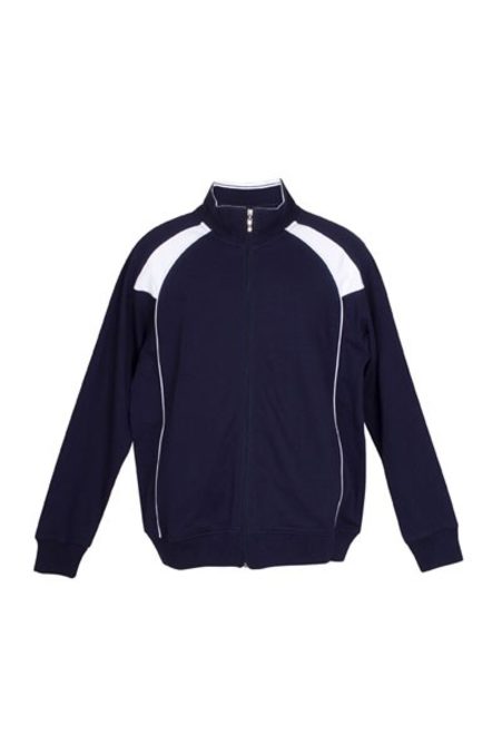 Mens Fleece Jacket with Piping and Panel F400HZ