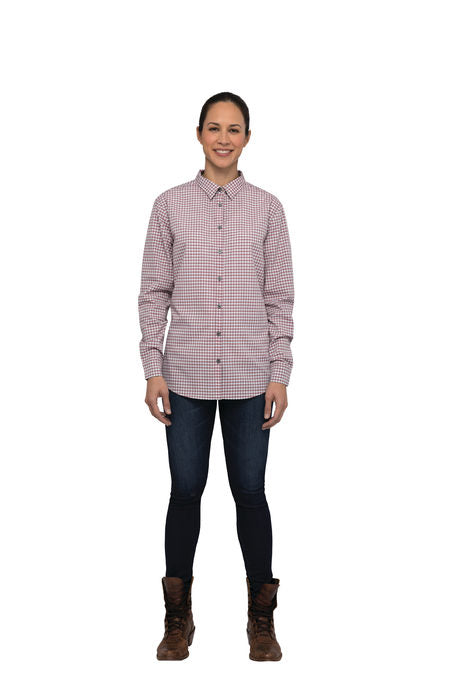 Ladies Long Sleeve Gingham Shirt SHC05W