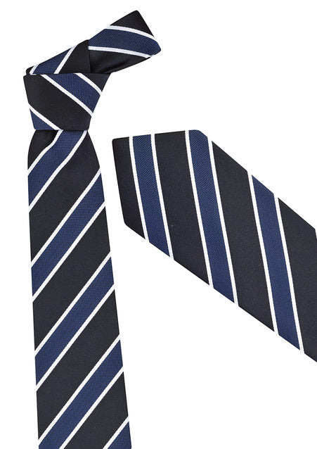 Mens Wide Contrast Stripe Tie - 99103