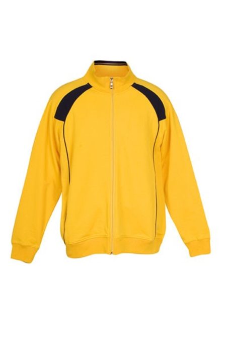 Mens Fleece Jacket with Piping and Panel F400HZ
