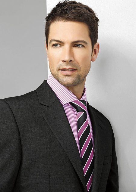 Mens Wide Contrast Stripe Tie - 99103