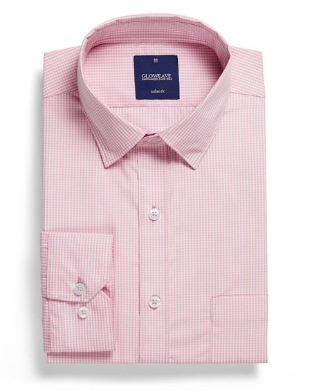 Gingham Check Mens Long Sleeve Hospitality Shirt 1637HL