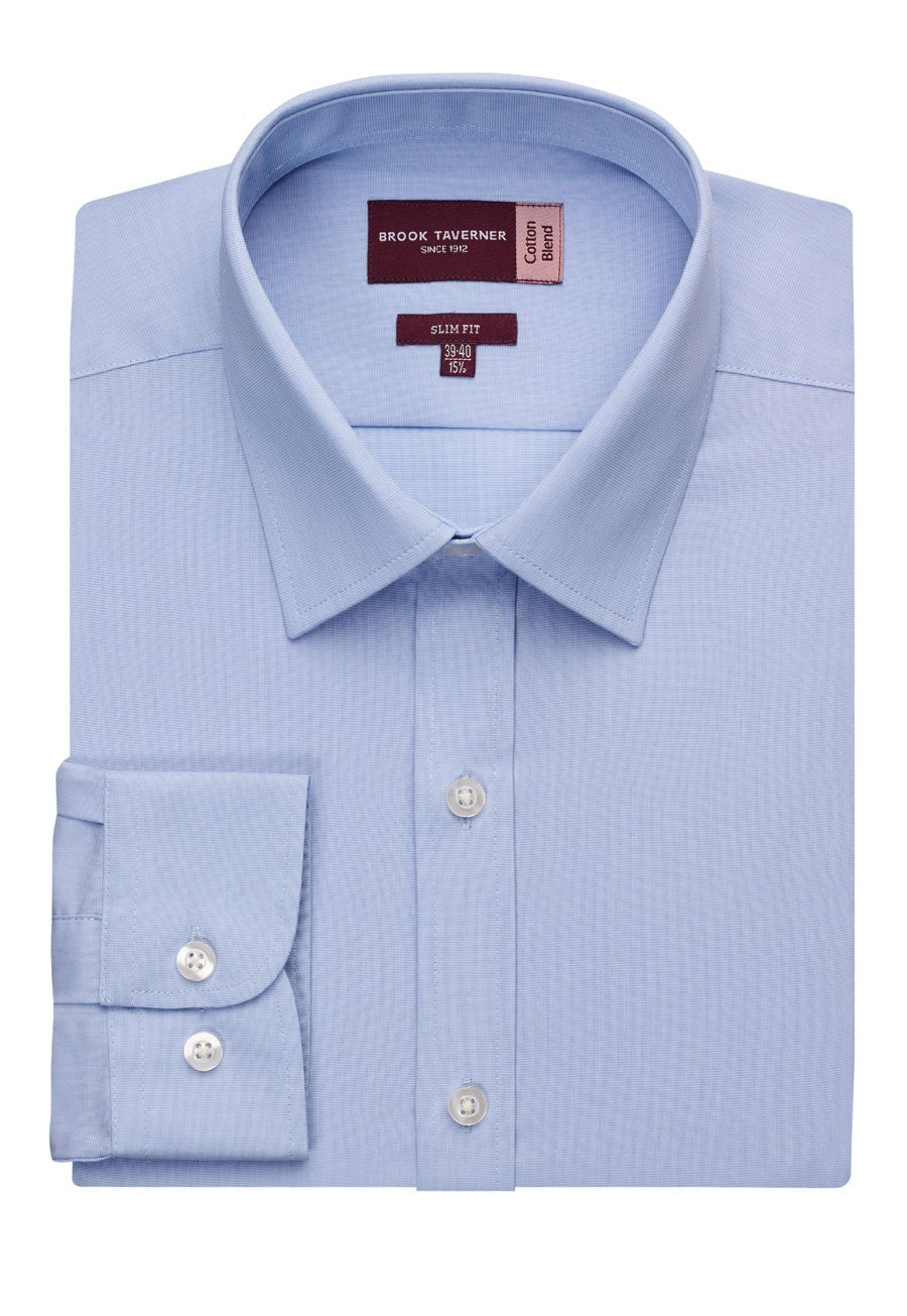 Pisa Men's Slim Fit Single Cuff L/S Shirt - 7721