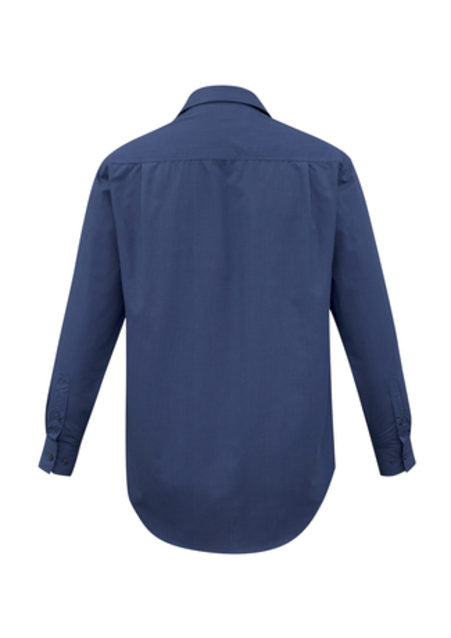 Mens Micro Check Long Sleeve Shirt SH816