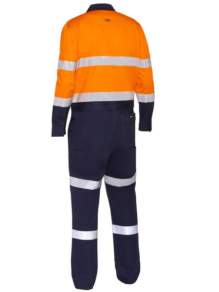 Taped Hi Vis Work Coverall With Waist Zip Opening - BC6066T