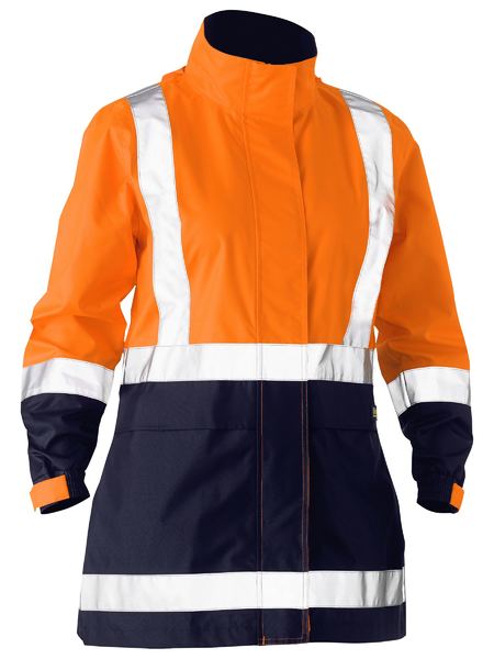 Women’s H Taped Two Tone Hi Vis Rain Jacket - BJL6966T