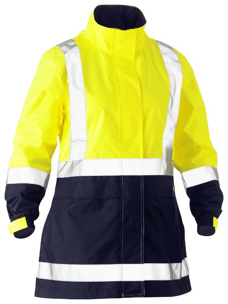 Women’s H Taped Two Tone Hi Vis Rain Jacket - BJL6966T