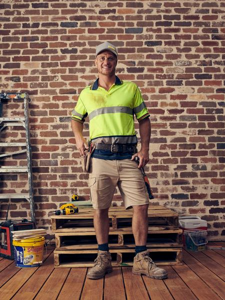 Taped Hi Vis Polyester Mesh Polo - BK1219T
