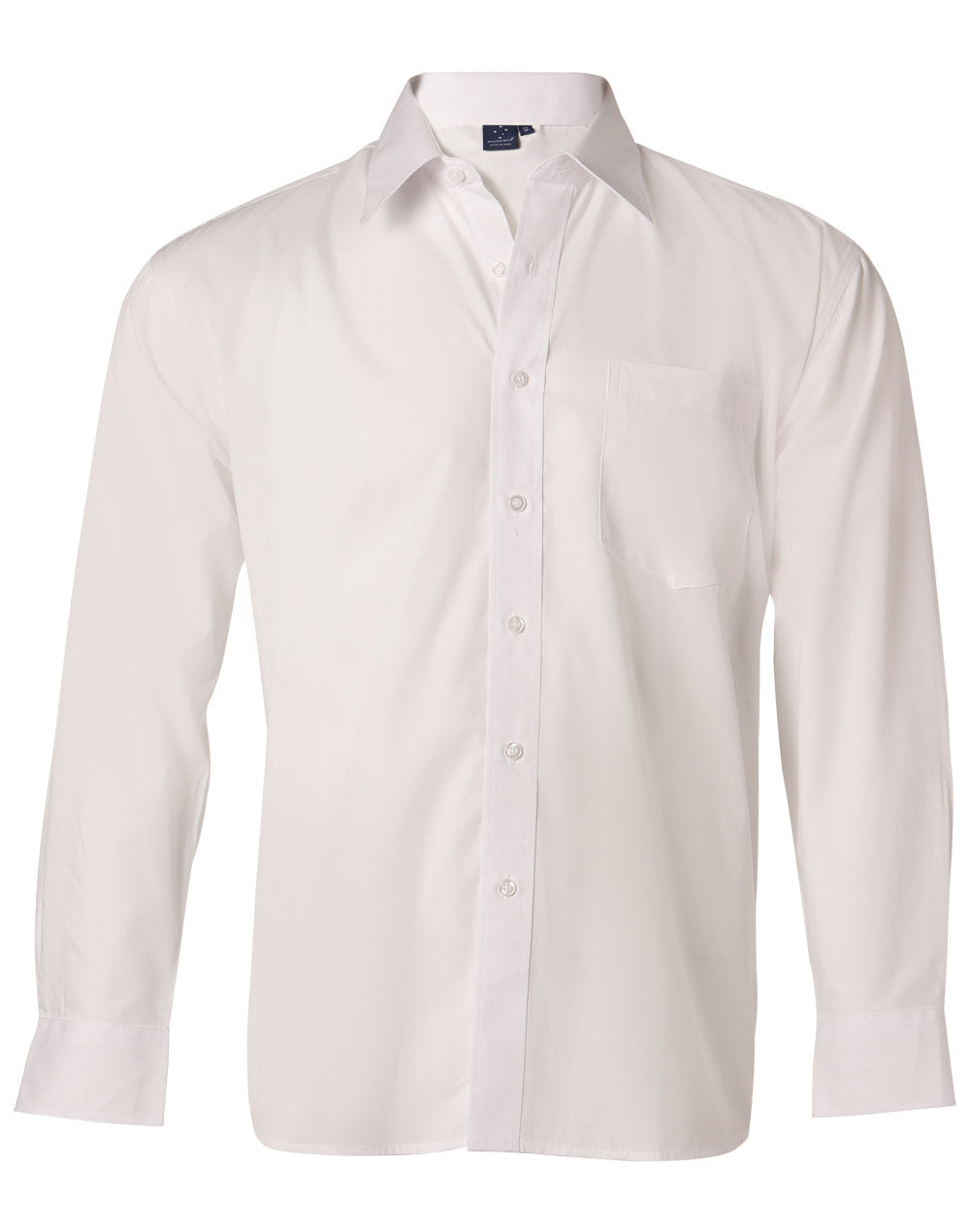 Men's Poplin Long Sleeve Shirt - BS01L