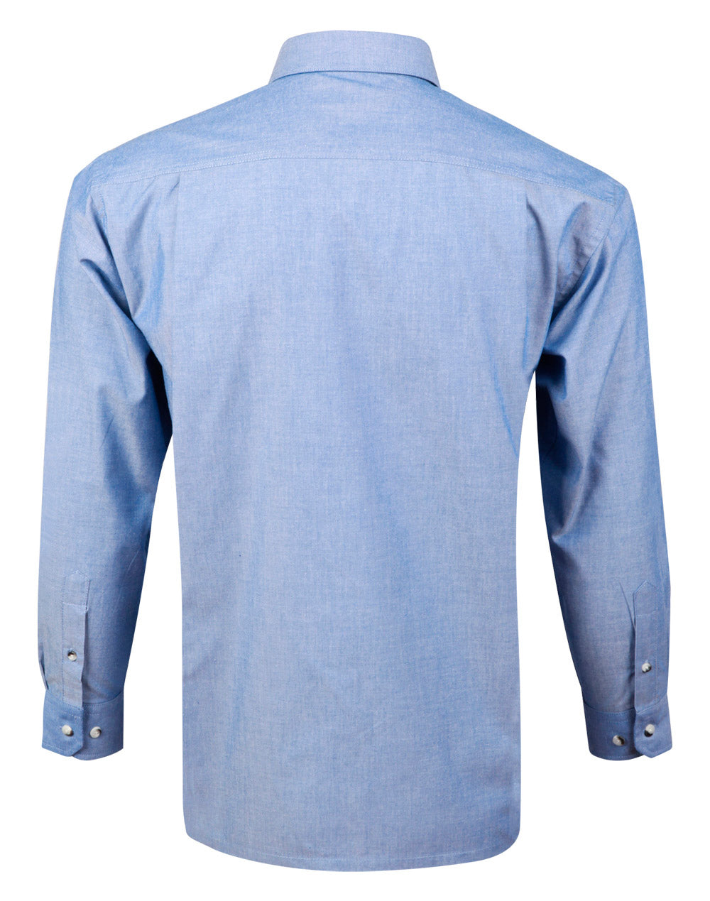 Men's Wrinkle Free Chambray Long Sleeve Shirt - BS03L