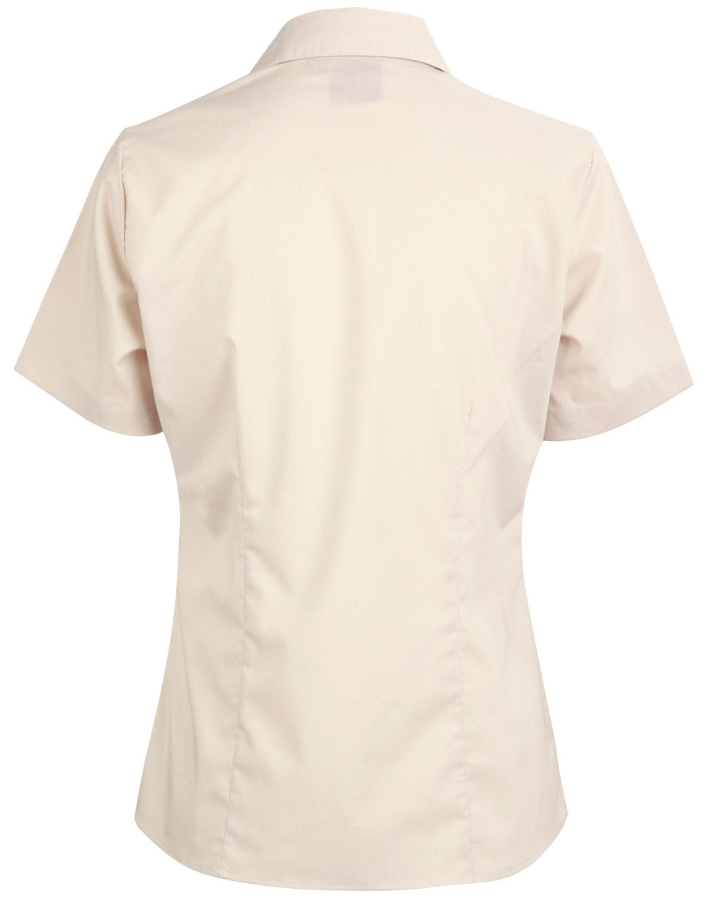 Ladies Short Sleeve Teflon Shirt Open Neckline - BS07S