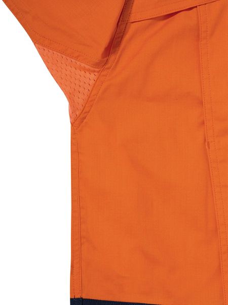 Two Tone Hi Vis X Airflow Ripstop Shirt Long Sleeve - BS6415