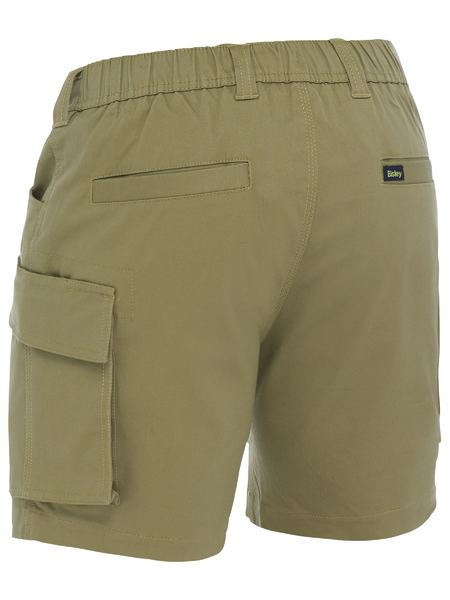 Stretch Cotton Elastic Waist Cargo Short - BSHC1018