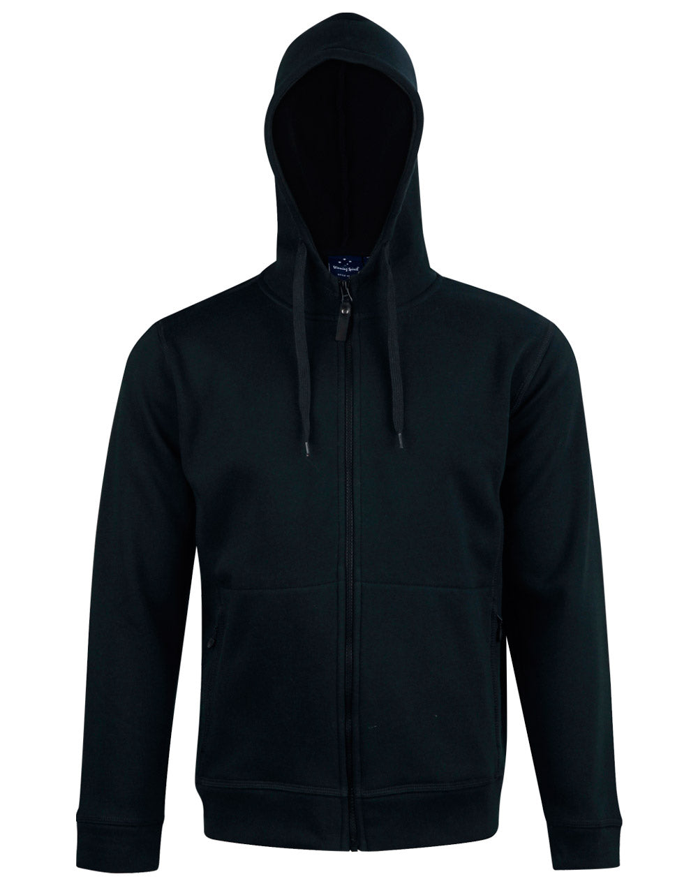 Men's Full Zip Contrast Fleecy Hoodie - FL17