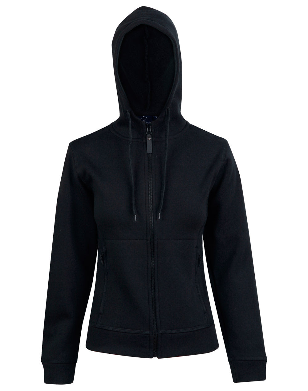 Ladies Full Zip Contrast Fleecy Hoodie - FL18