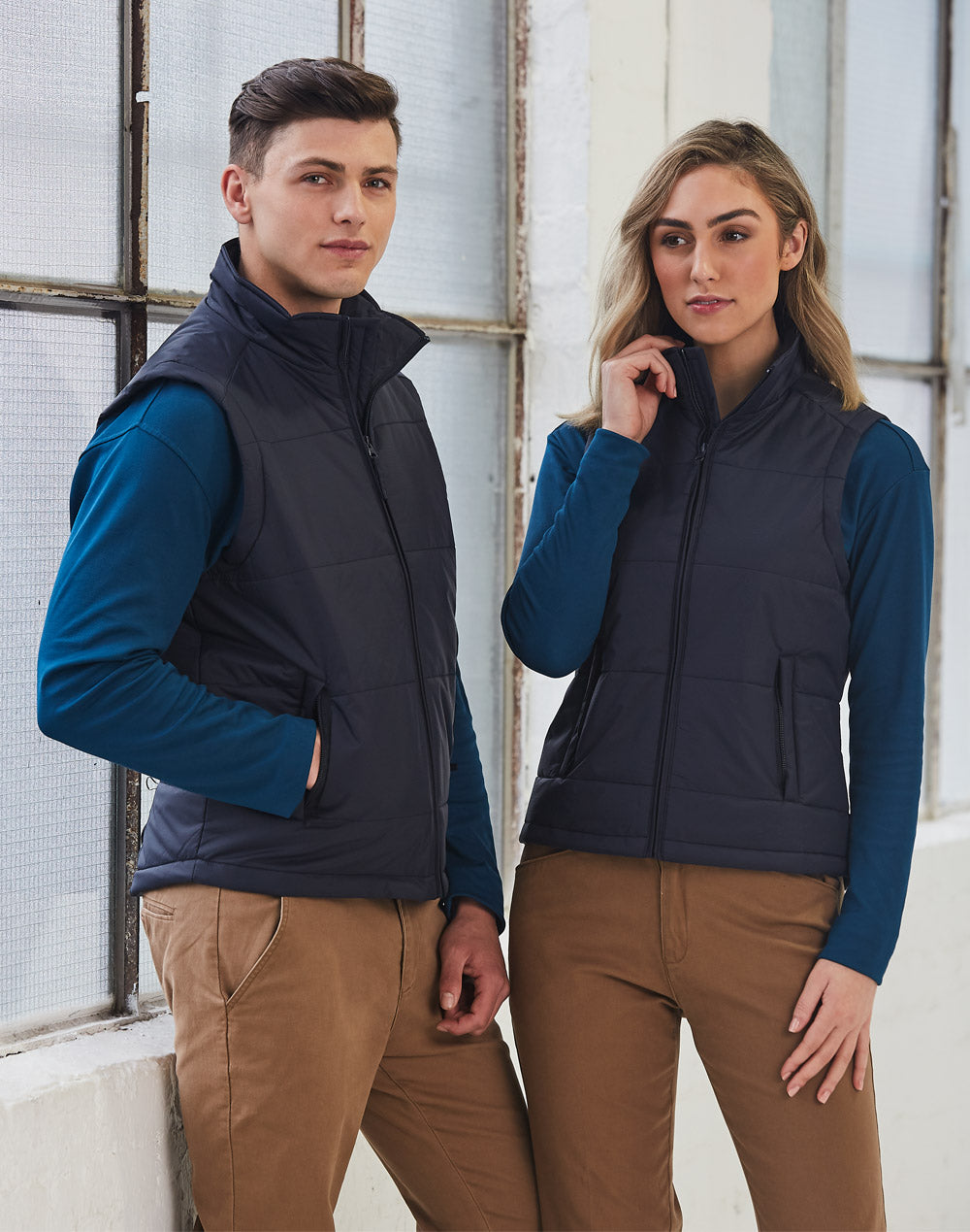 Ladies Nylon Rip-Stop Padded Vest - JK30