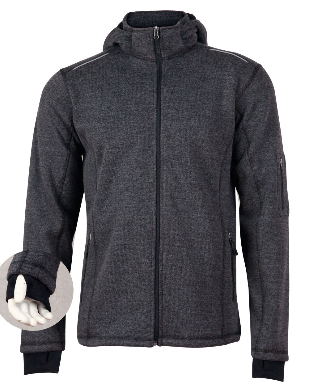 Men's Heather Bonded Coral Fleece Jacket - JK41