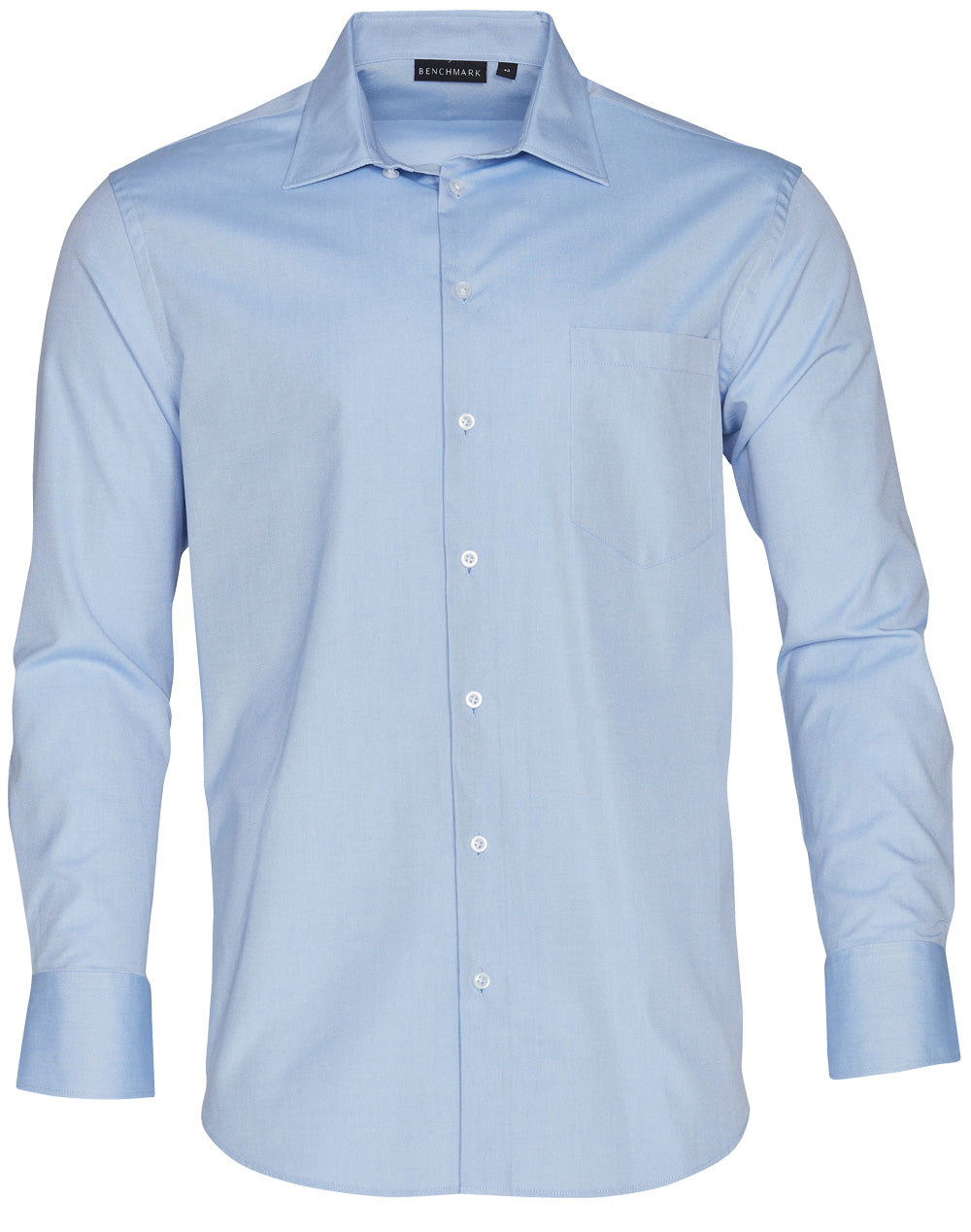 Mens CVC Oxford Long Sleeve Shirt - M7040L
