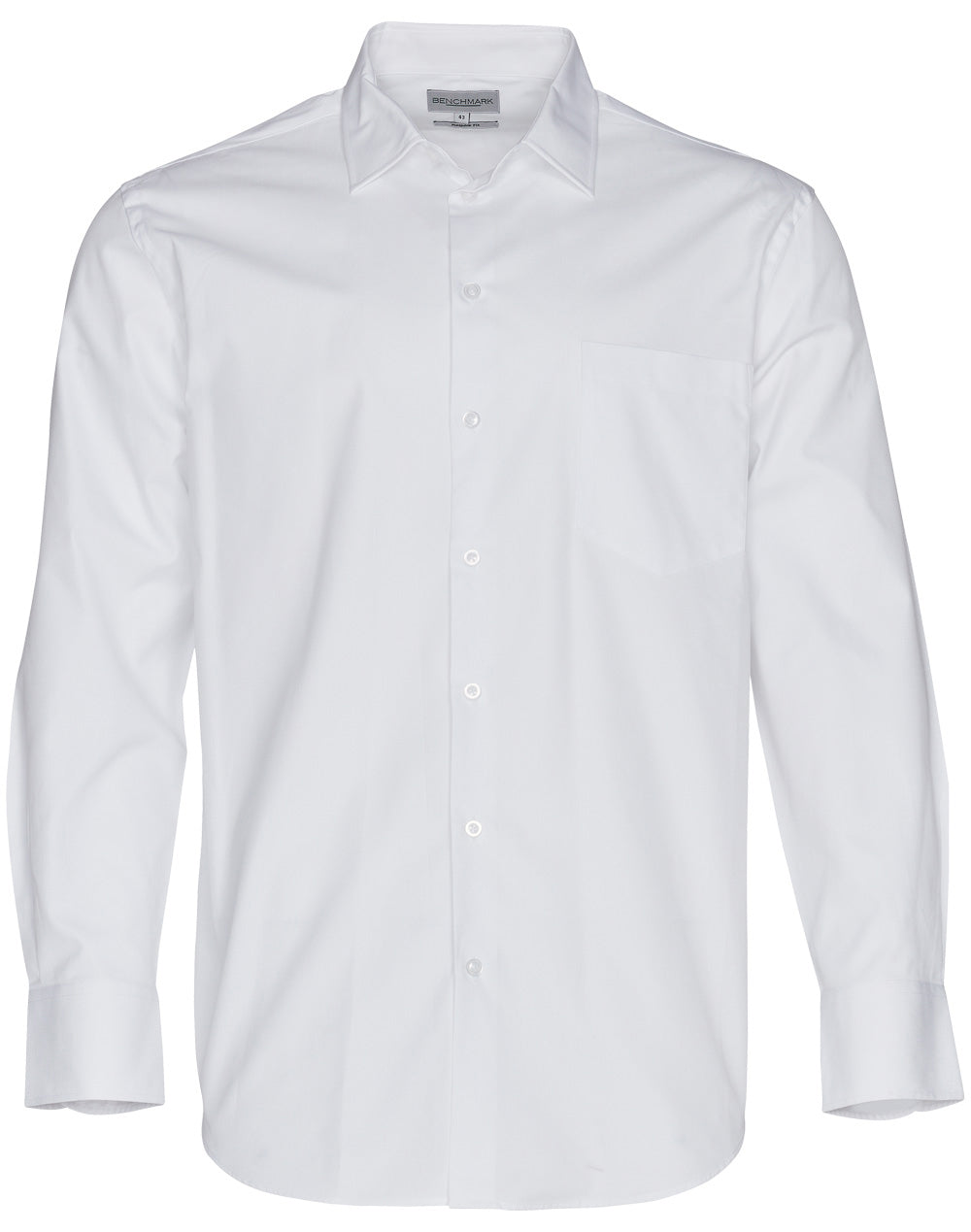Mens CVC Oxford Long Sleeve Shirt - M7040L