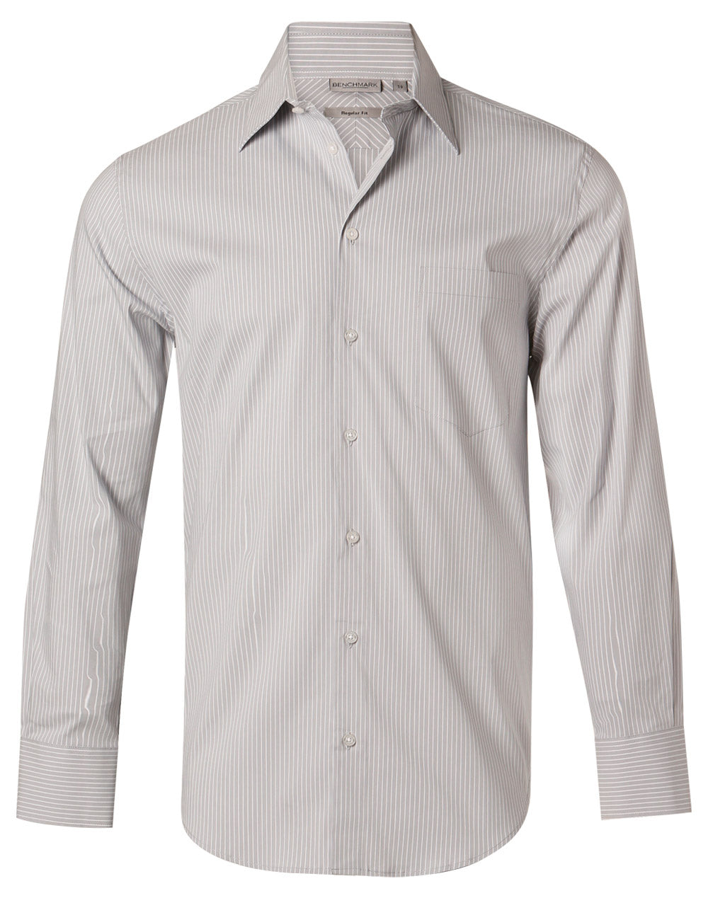 Mens Ticking Stripe Long Sleeve Shirt - M7200L