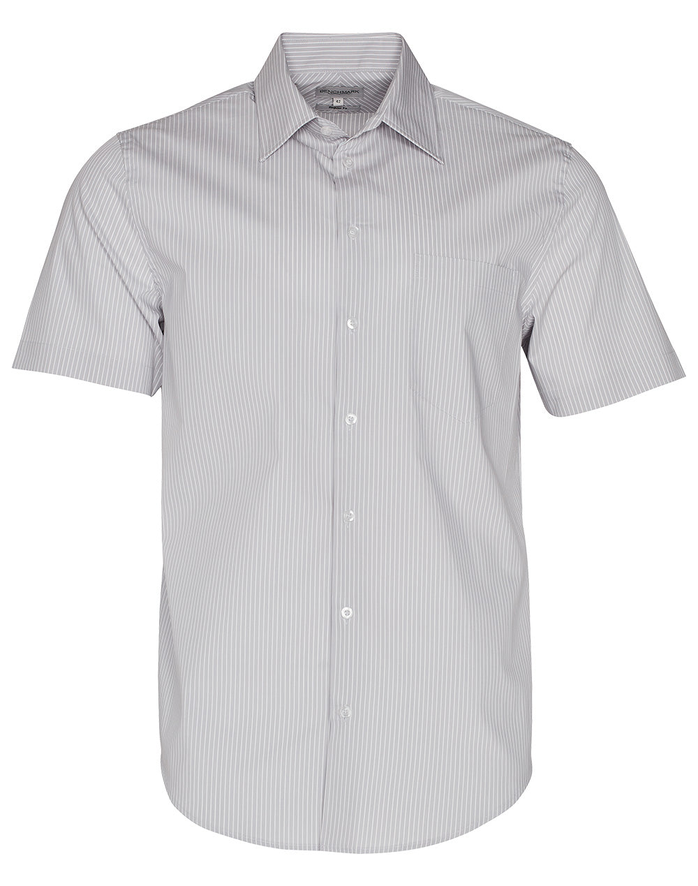 Mens Ticking Stripe Short Sleeve Shirt - M7200S