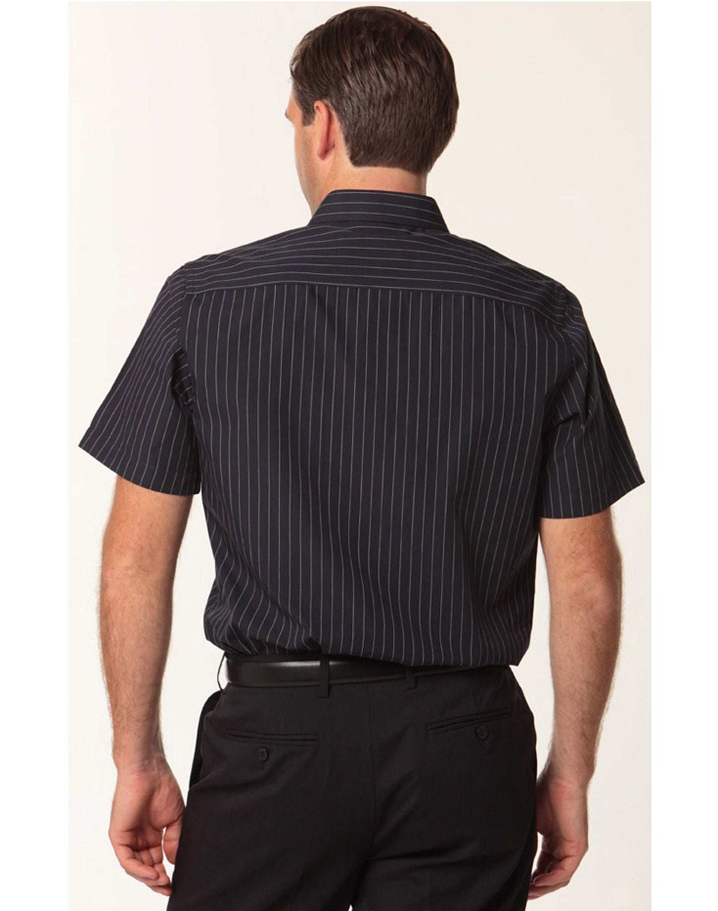 Mens Pin Stripe Short Sleeve Shirt - M7221