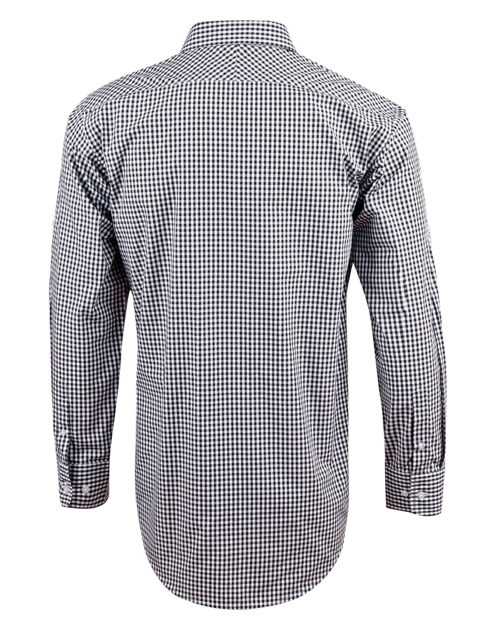 Mens Gingham Check Long Sleeve Shirt - M7300L